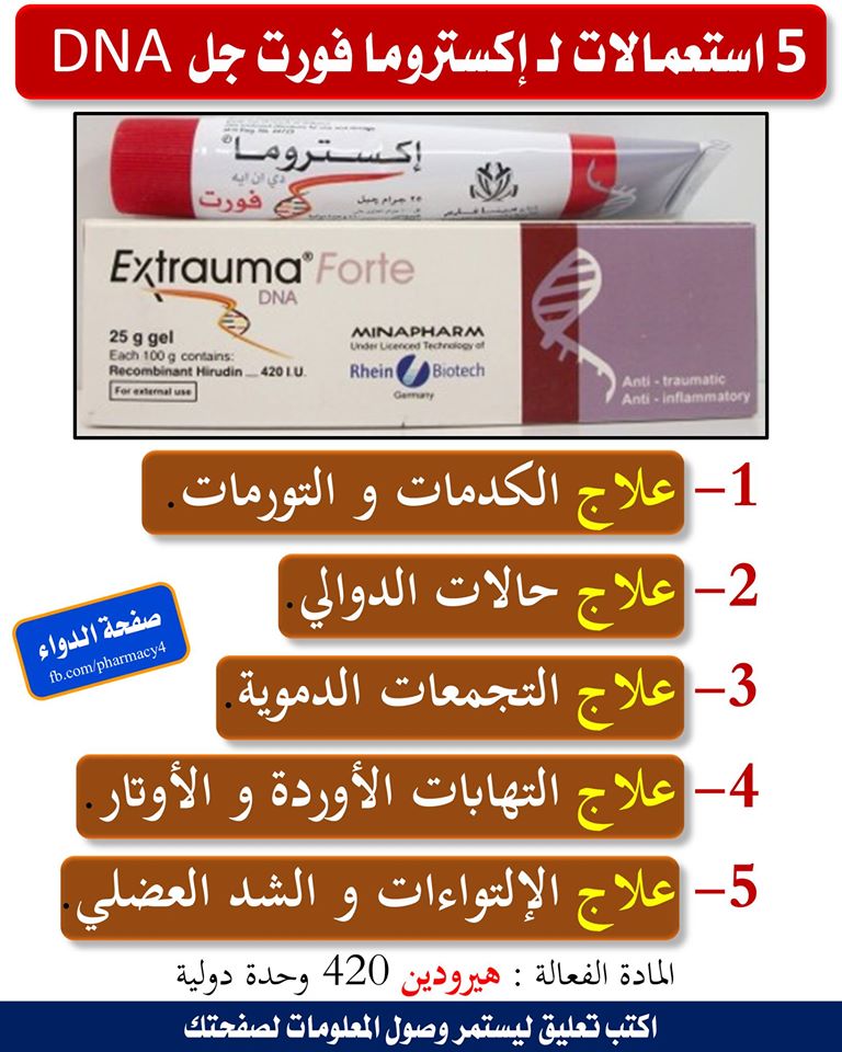 extrauma forte استخدامات
