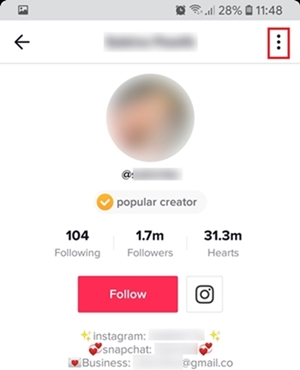 كيفية الابلاغ عن حساب تيك توك