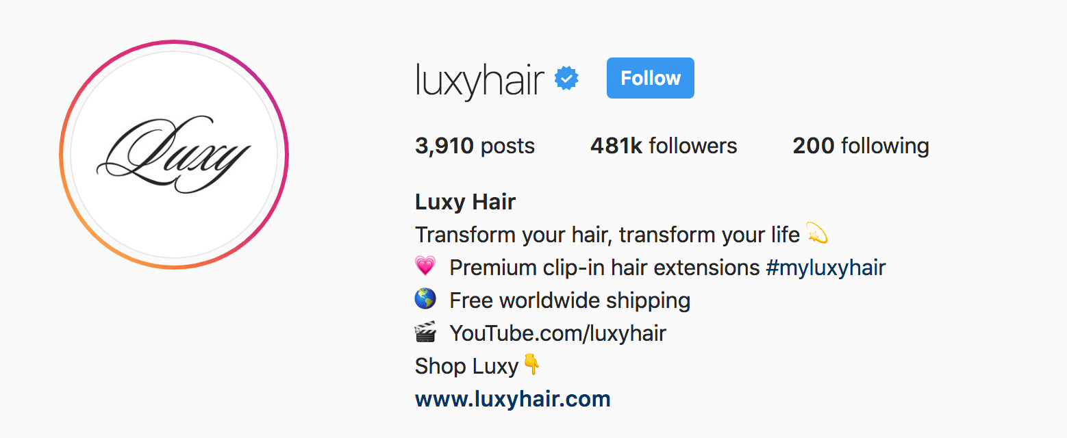 luxy-hair-instagram-bios.png