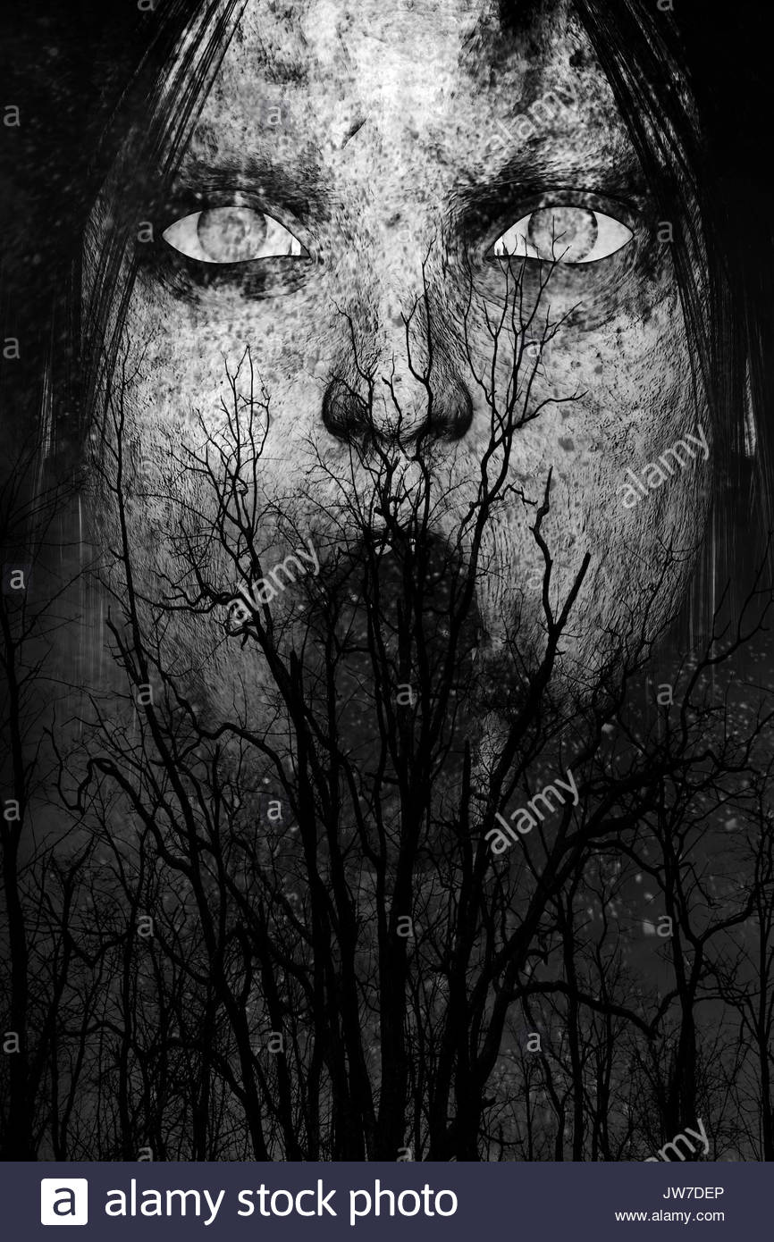 y-ghost-woman-in-the-woodshorror-background-JW7DEP.jpg