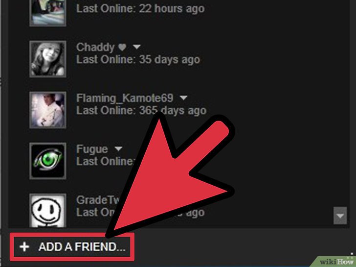 اضافة اصدقاء على ستيم