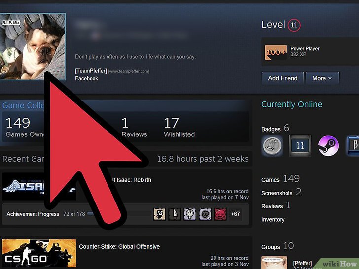 اضافة اصدقاء على ستيم