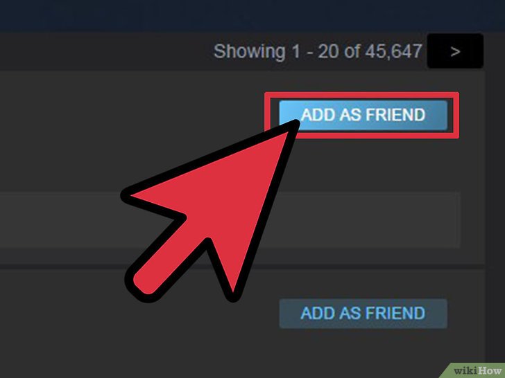 اضافة اصدقاء على ستيم