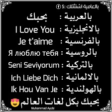 I love you بكل اللغات