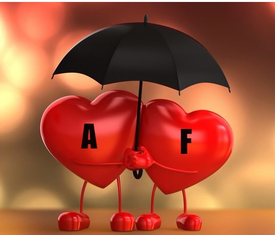 صور حرف A مع F , صور a و F رومانسية حب , خلفيات قلب جديدة 2021 | صقور